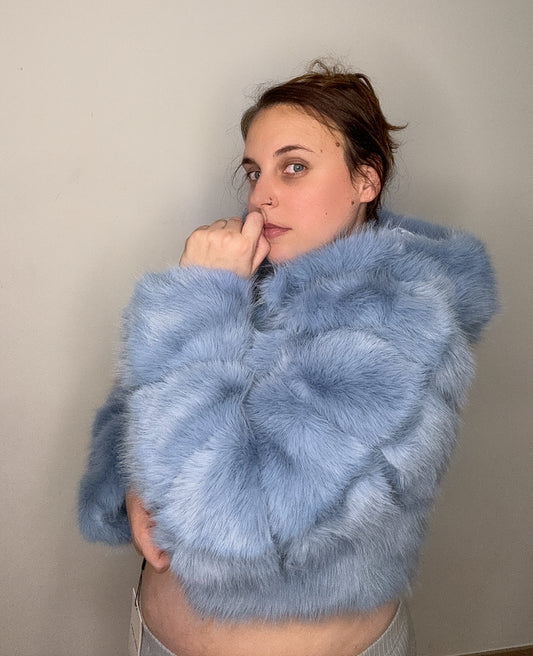 Chaquetón pelo crop