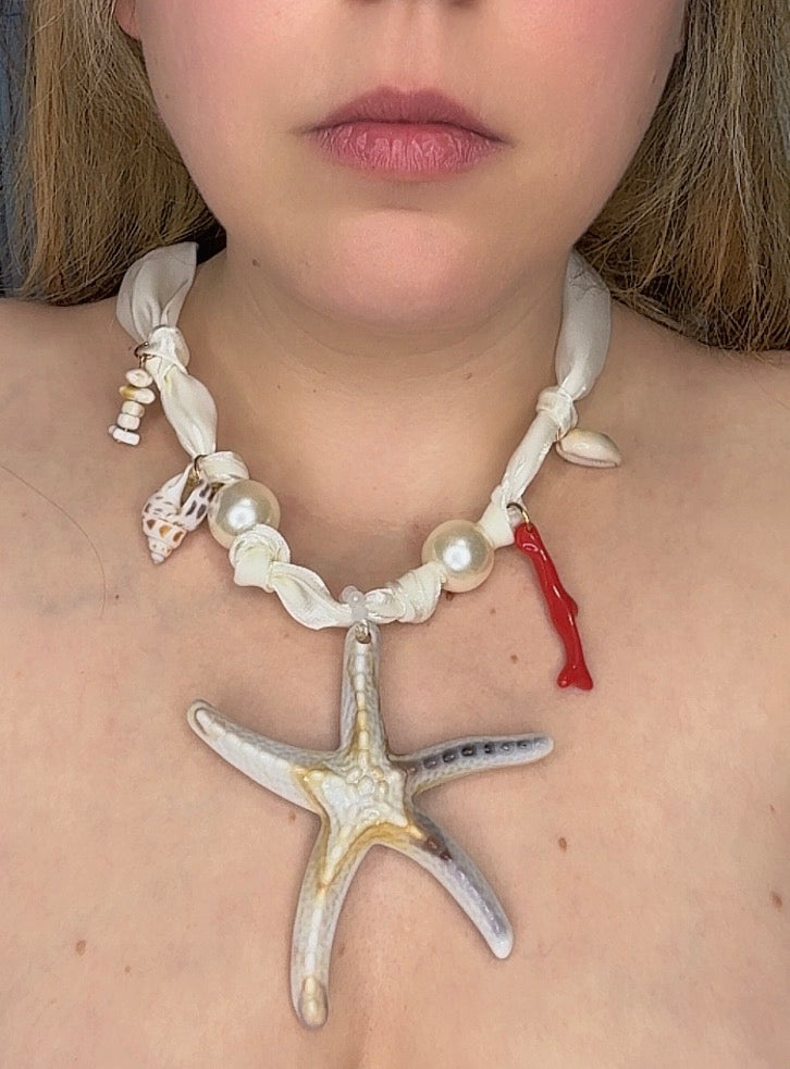 Colgante súper estrella blanca