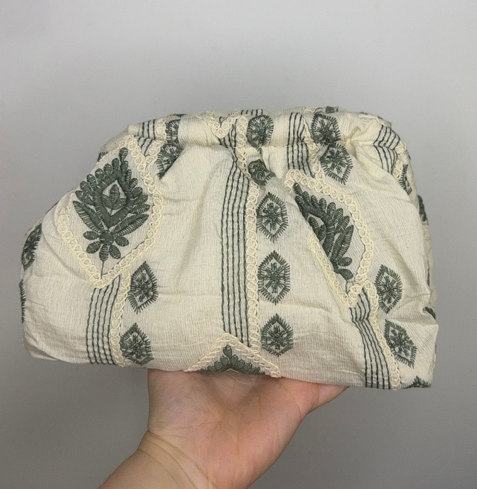 Bolso étnico kaki