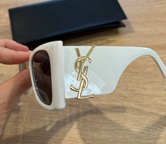 Gafas ysl maxi blancas