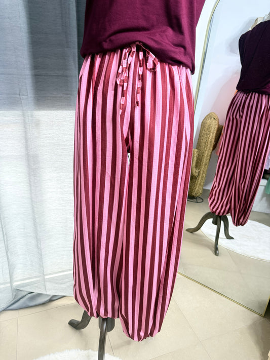 Pantalón safari granate