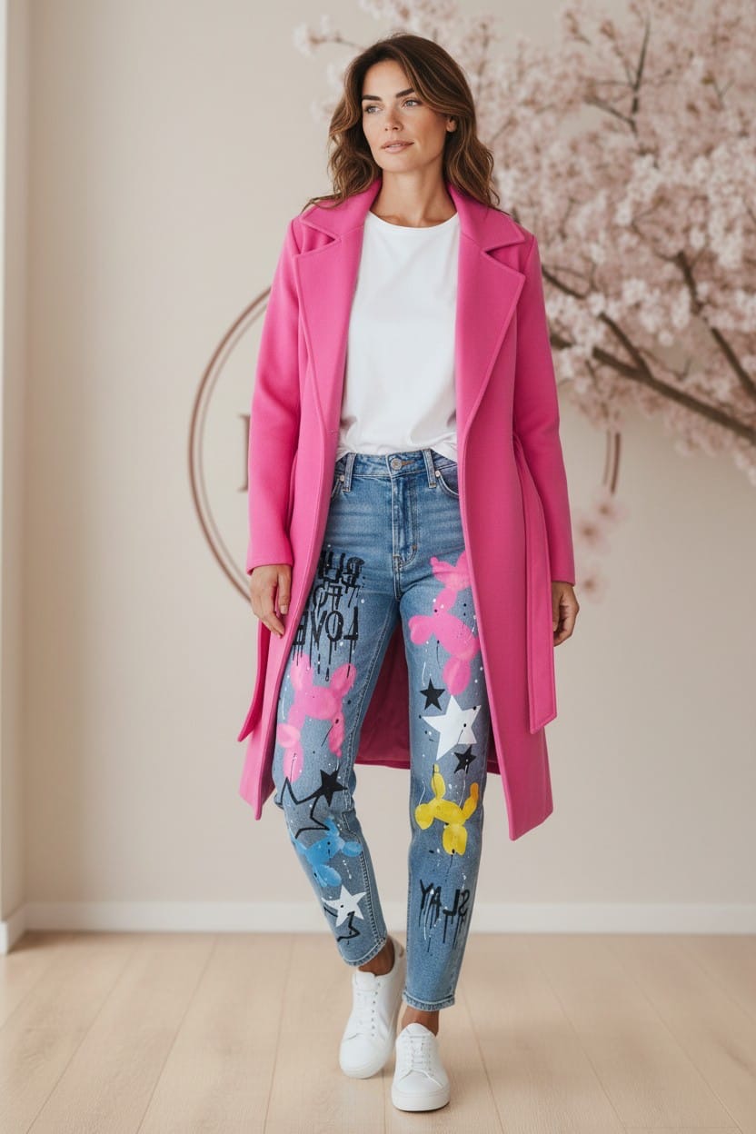 Gabardina Antelina fucsia