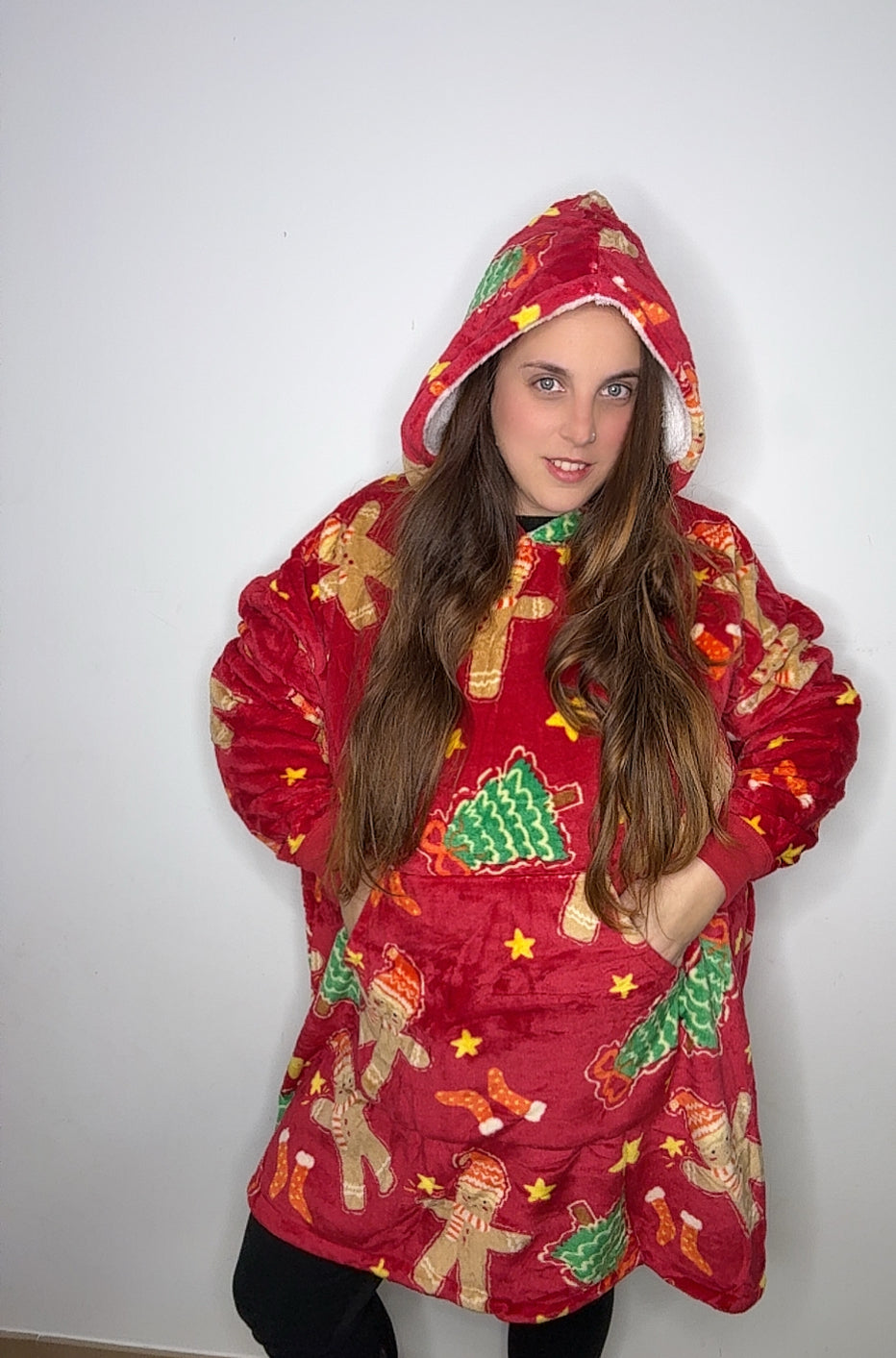 Capa con mangas unisex navidad