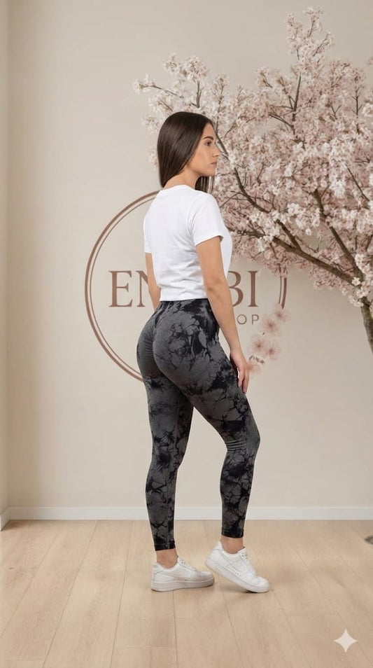 Leggins yoga gris oscuro