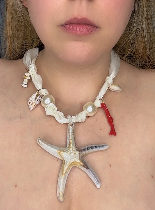 Colgante súper estrella blanca