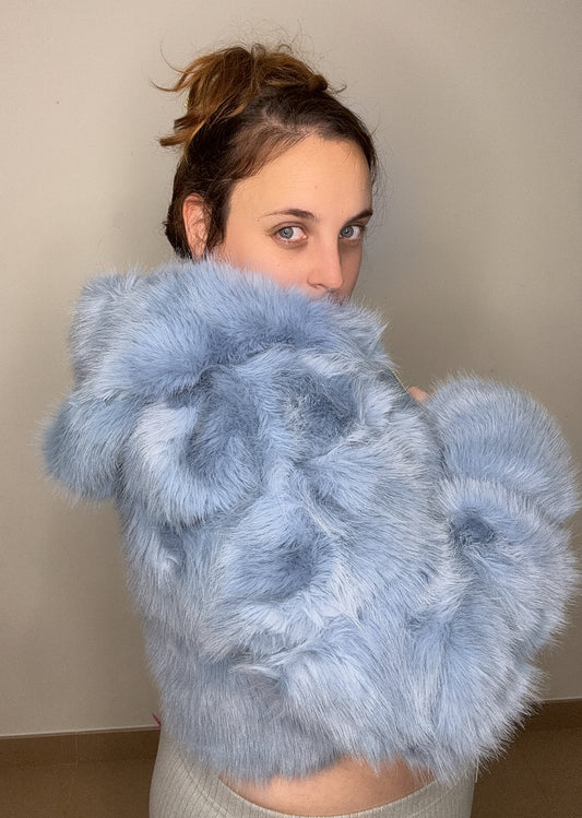 Chaquetón pelo crop