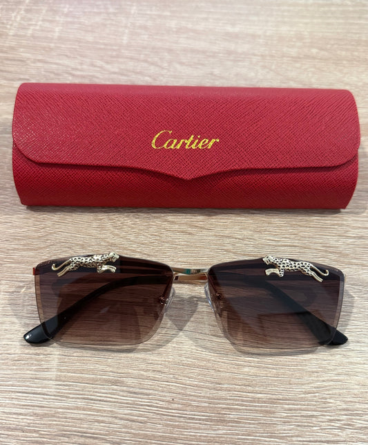 Gafas cartier pantera sup marrón