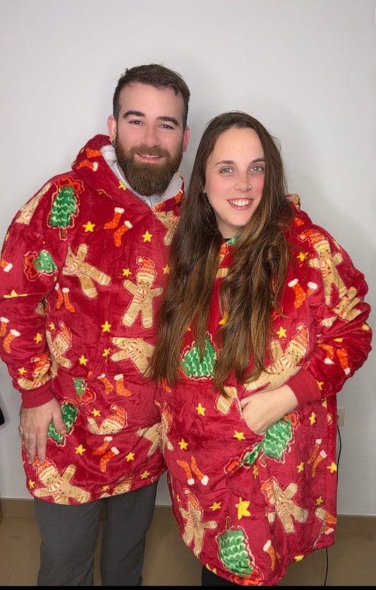 Capa con mangas unisex navidad