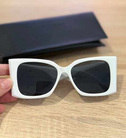 Gafas ysl maxi blancas