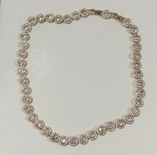 Colgante swarosk dorado