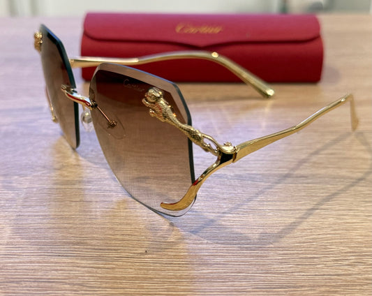 Gafas cartier pantera marrón