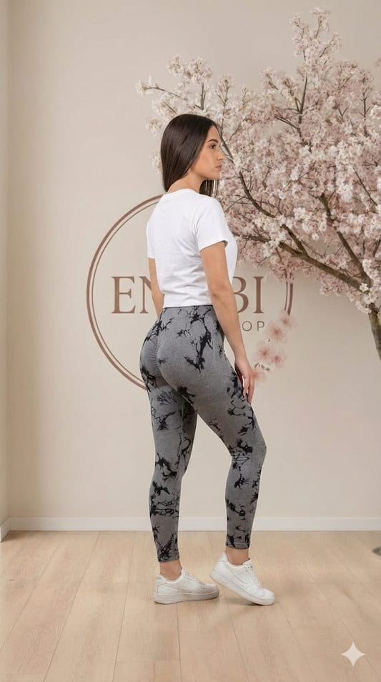 Leggins yoga gris claro