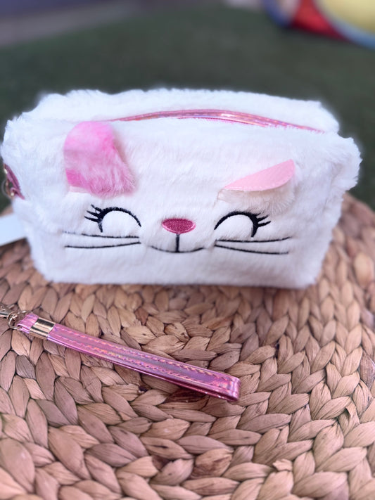 Neceser blanco gato